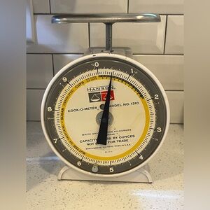 Vintage Rustic Hanson Cook-O-Meter Kitchen Scale - Made In USA 1940s